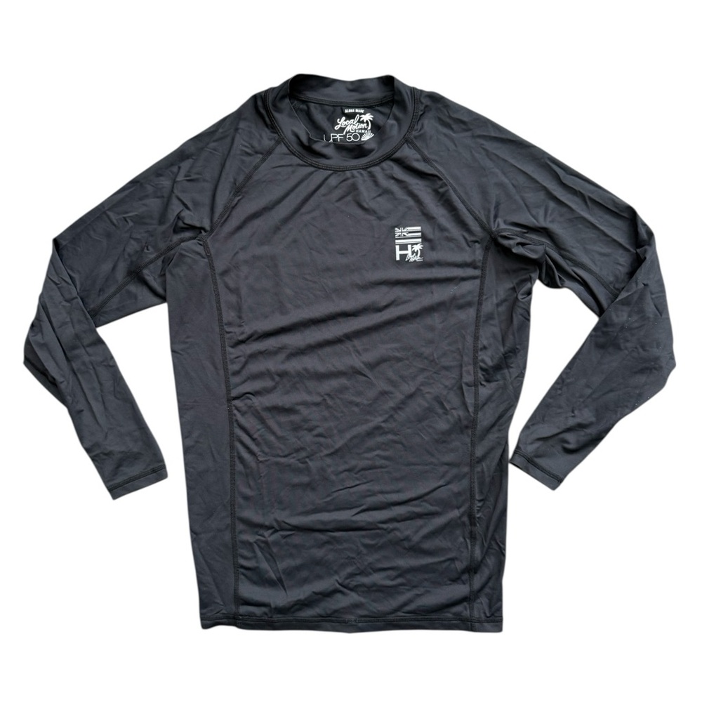 Men's Black Swim Rash Guard